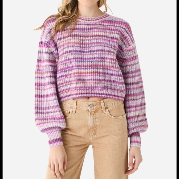 Z Supply Sweaters - Z Supply Striped Pink Purple Sweater NWT